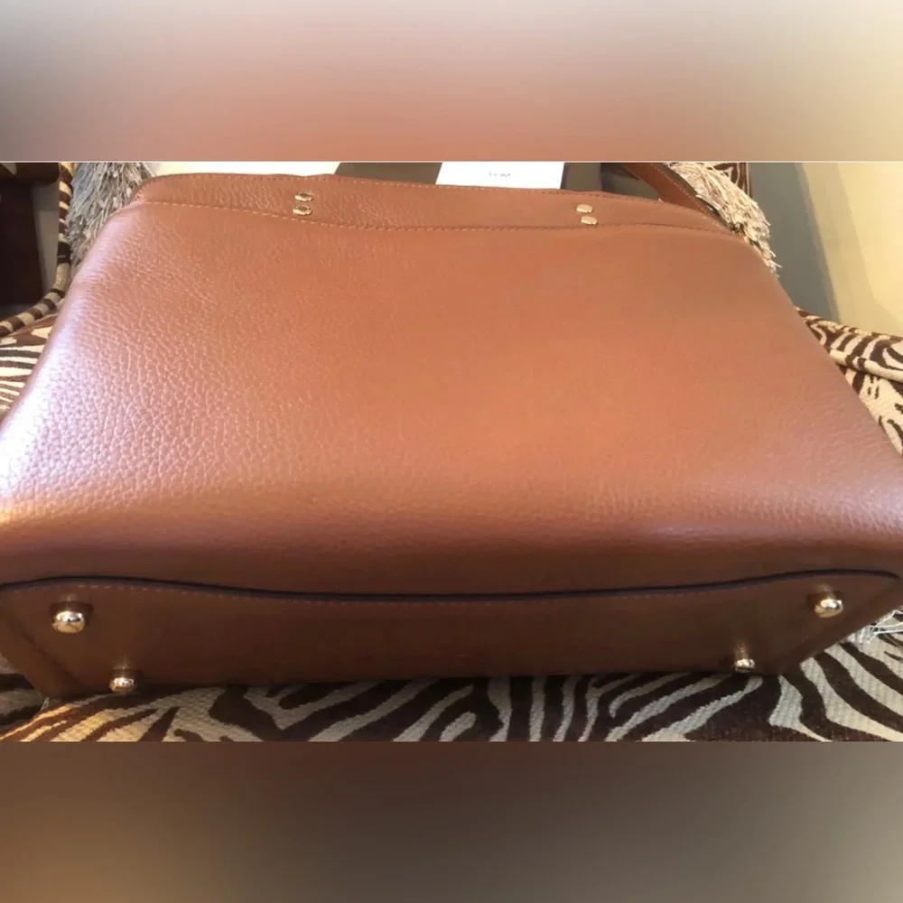 Coach Satchel Appliqué Brown Leather New - Picture 2 of 4